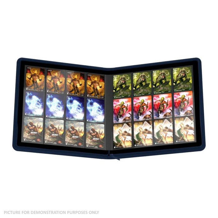 Ultimate Guard - 24 pocket Quadrow Zipfolio Xenoskin - DARK BLUE