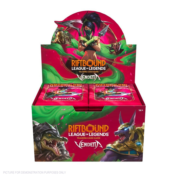 Riftbound League of Legends TCG – VENDETTA Sealed Booster Box of 24 Packs - PRE ORDER
