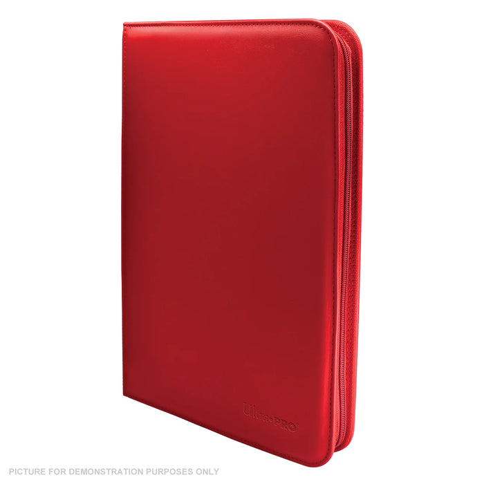 Ultra Pro VIVID 9-Pocket Zippered PRO-Binder - RED