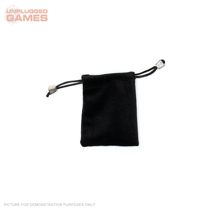 Lighthouse Velour Dice Bag Small - Black