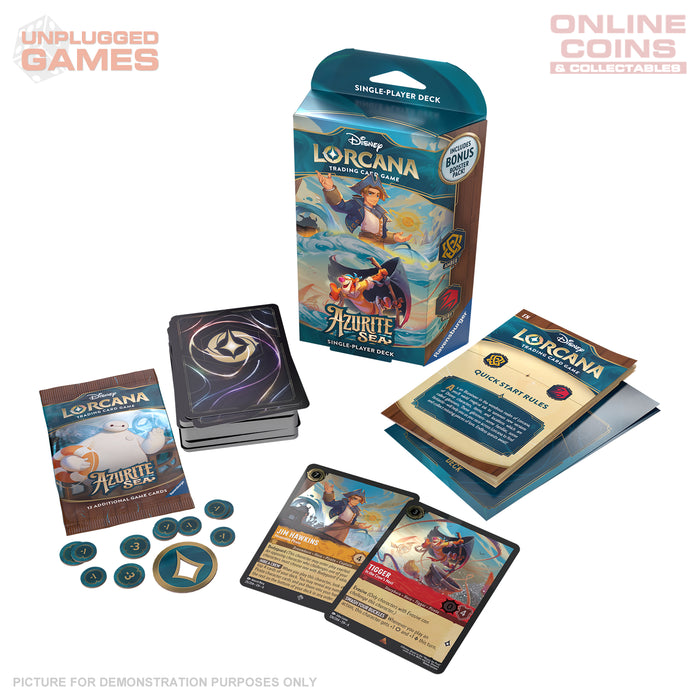 Lorcana - Series 6 - Azurite Sea - Starter Deck - Amber / Ruby - PREORDER