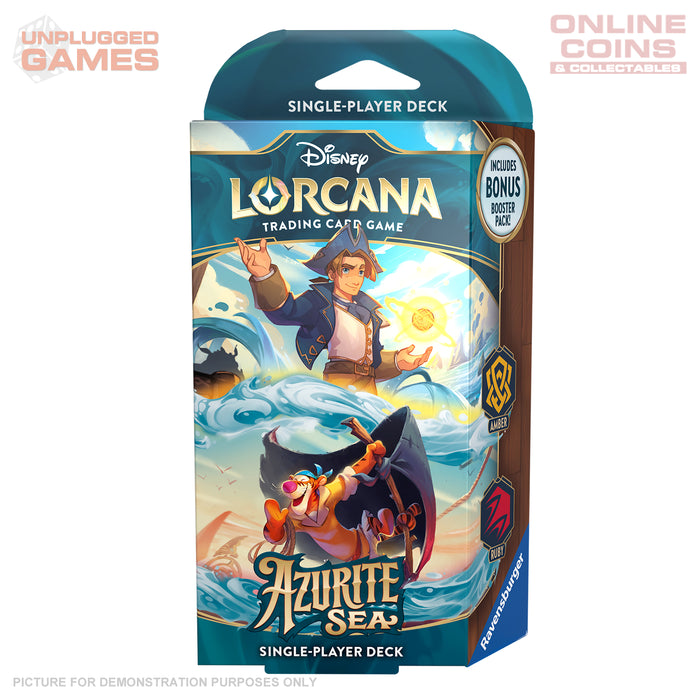 Lorcana - Series 6 - Azurite Sea - Starter Deck - Amber / Ruby - PREORDER