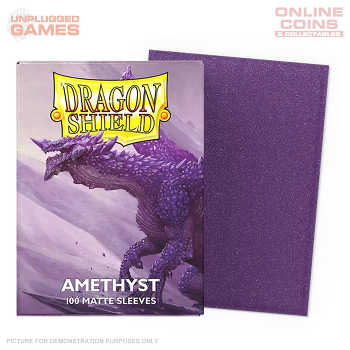 Dragon Shield 100 Standard Size Card Sleeves - Matte Amethyst