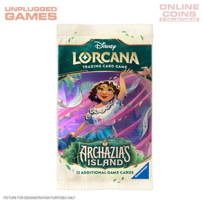 Disney Lorcana Series 7 Archazia's Island - SEALED SINGLE BOOSTER PACK