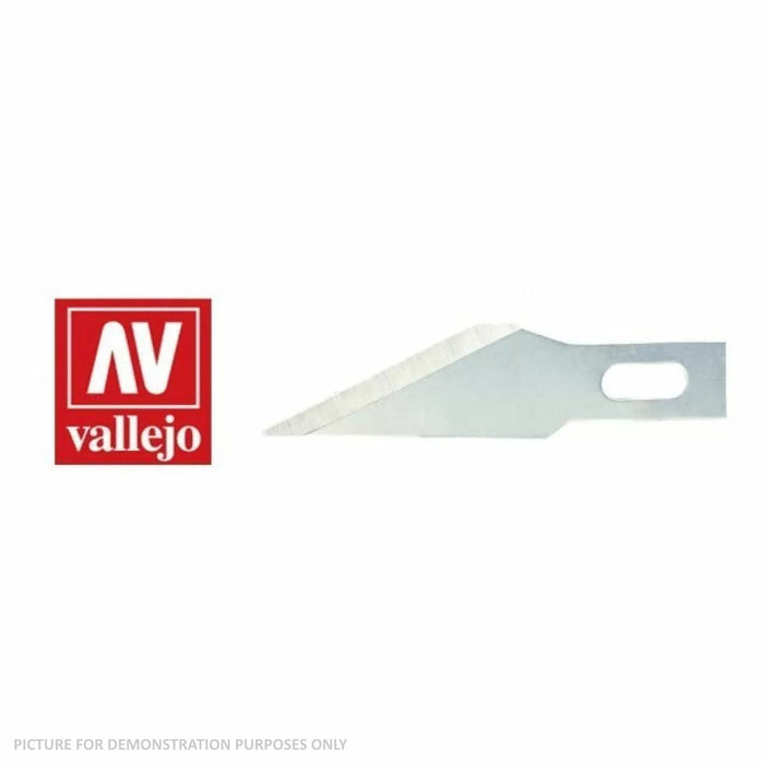 Vallejo Hobby Tools - #11 Classic Fine Point Blades Set of 5 - For No. 1 Handle