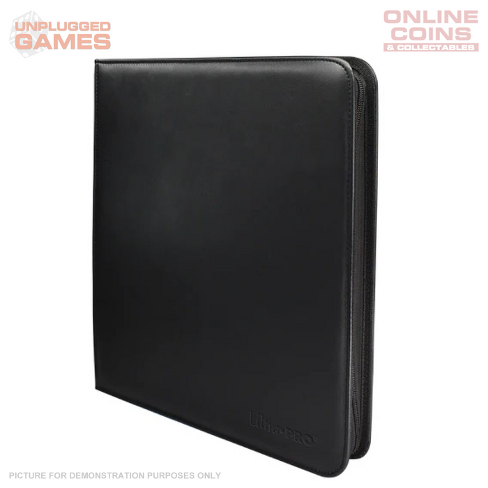 Ultra Pro Vivid 12 Pocket Zippered PRO Binder - BLACK