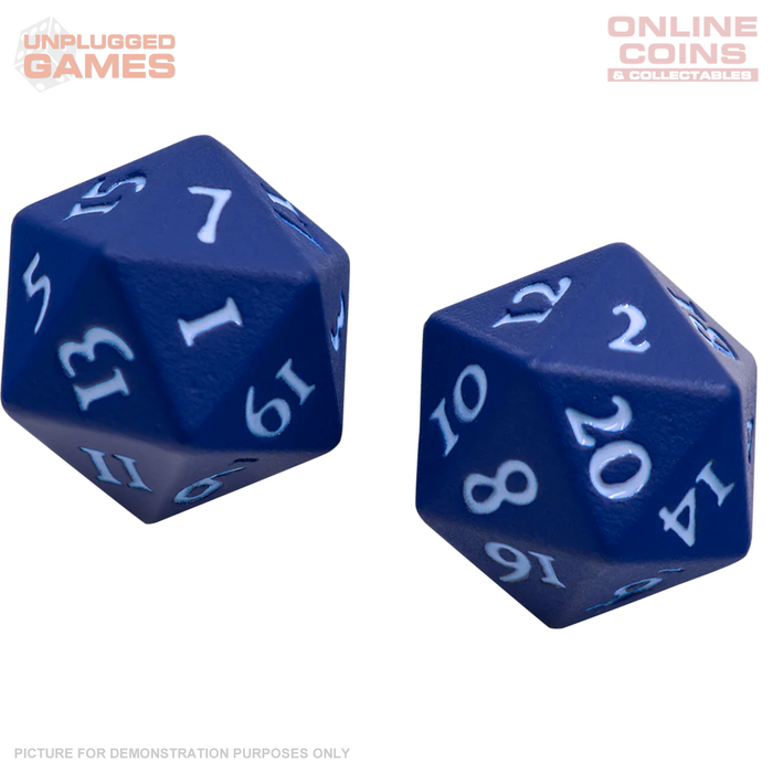 ULTRA PRO Vivid Heavy Metal D20 Dice Set - BLUE