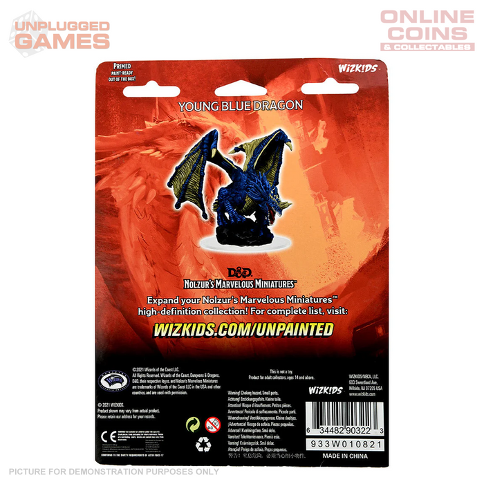 D&D Nolzurs Marvelous Unpainted Miniatures Young Blue Dragon