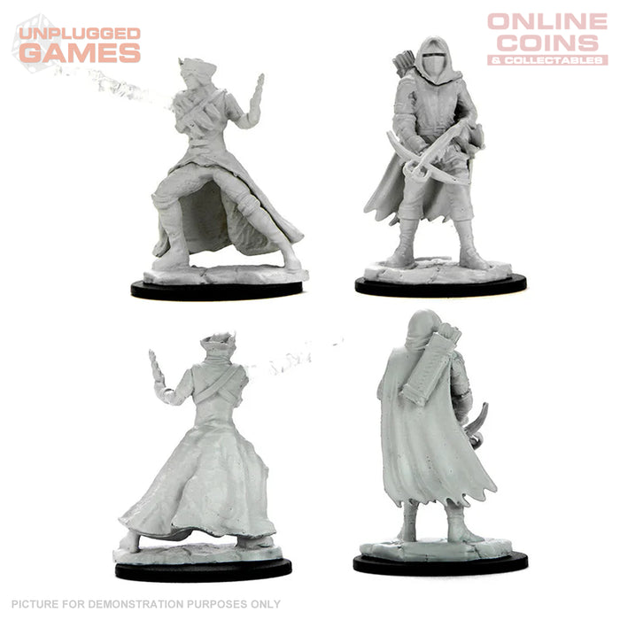 WizKids Deep Cuts Unpainted Miniatures - Bounty Hunter & Outlaw