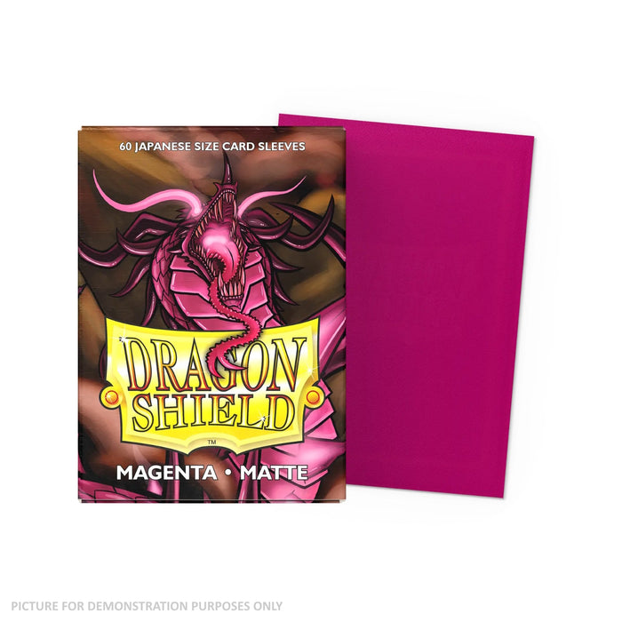 Dragon Shield 60 Japanese Size Card Sleeves - Matte Magenta