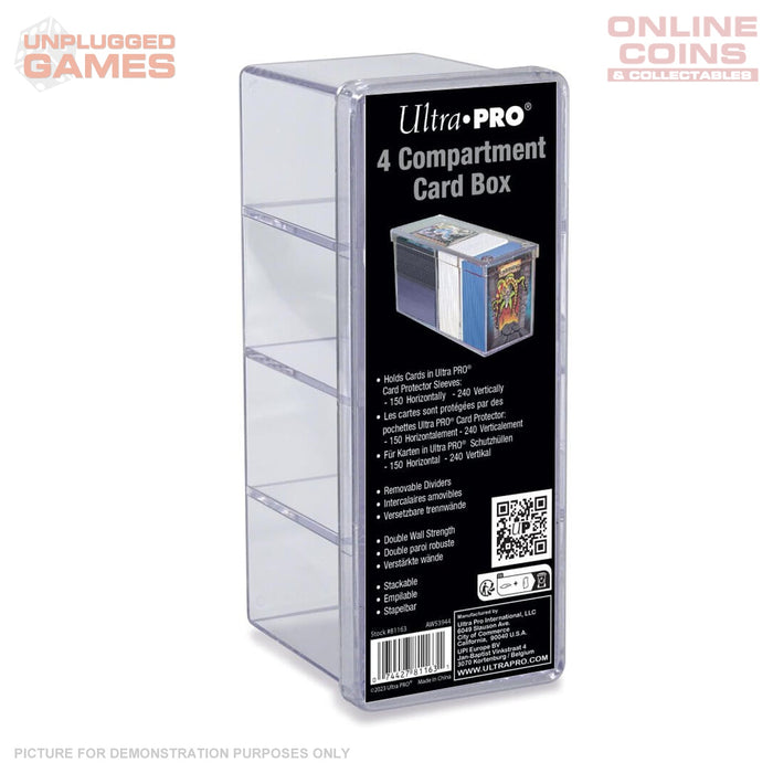 ULTRA PRO Specialty Holders - 4 Compartment Card Box