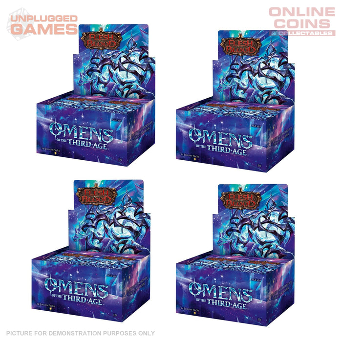 Flesh and Blood: Omens of the Third Age – Booster SEALED Case (4 boxes) - PREORDER