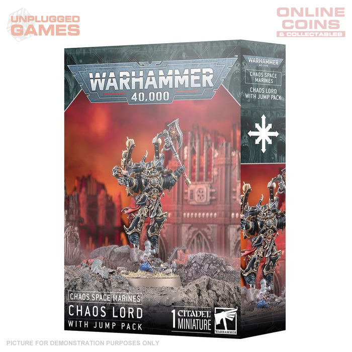 Warhammer 40,000 - Chaos Space Marine - Chaos Lord with Jump Pack