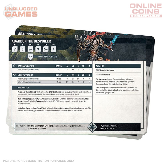 Warhammer 40,000 - Datasheet Cards - Chaos Space Marines
