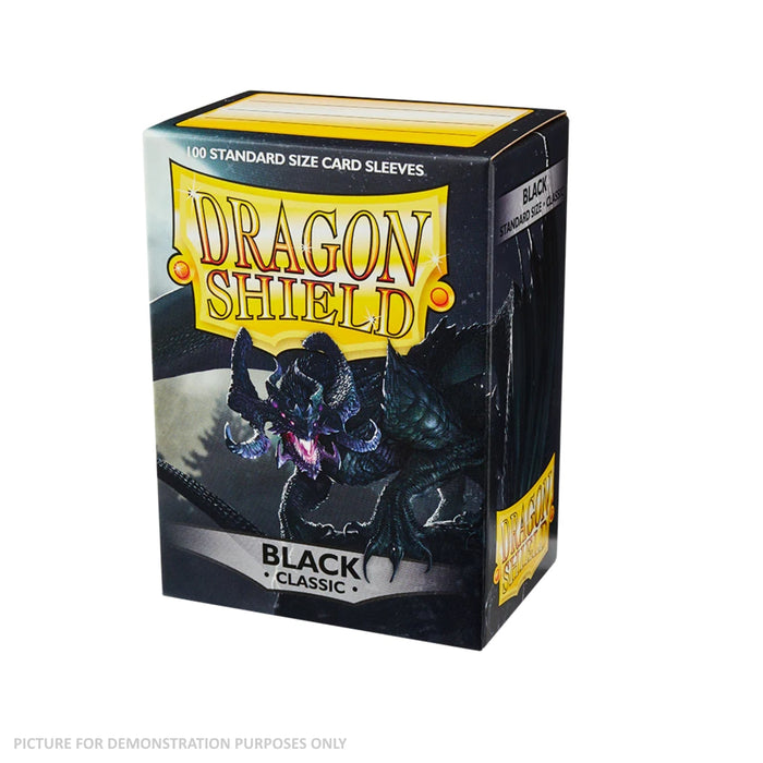 Dragon Shield 100 Standard Size Card Sleeves - Classic Black