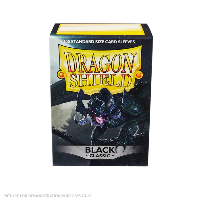 Dragon Shield 100 Standard Size Card Sleeves - Classic Black