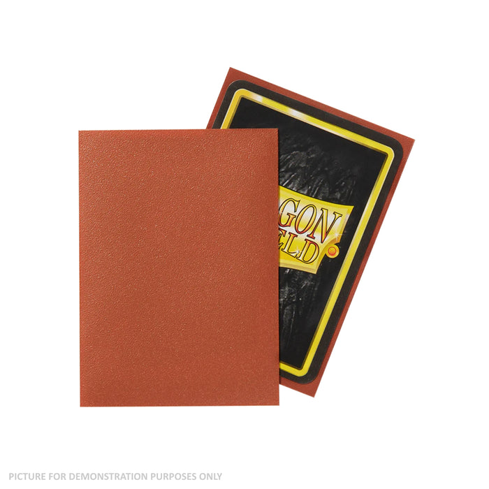 Dragon Shield 100 Standard Size Card Sleeves - Matte Copper