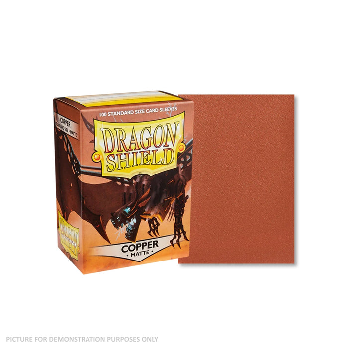 Dragon Shield 100 Standard Size Card Sleeves - Matte Copper