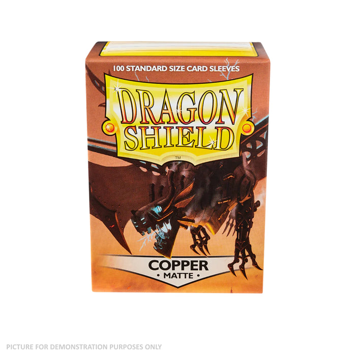 Dragon Shield 100 Standard Size Card Sleeves - Matte Copper