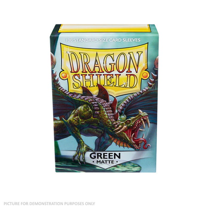 Dragon Shield 100 Standard Size Card Sleeves - Matte Green