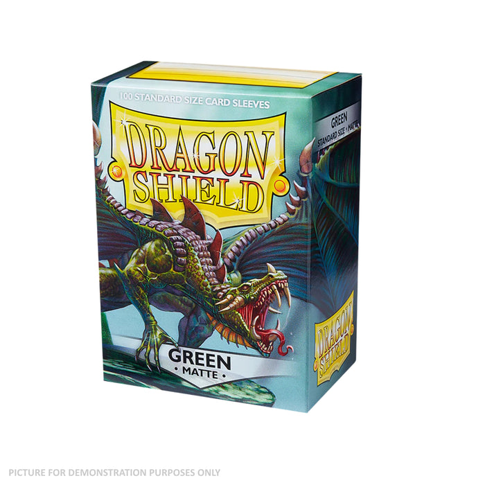 Dragon Shield 100 Standard Size Card Sleeves - Matte Green