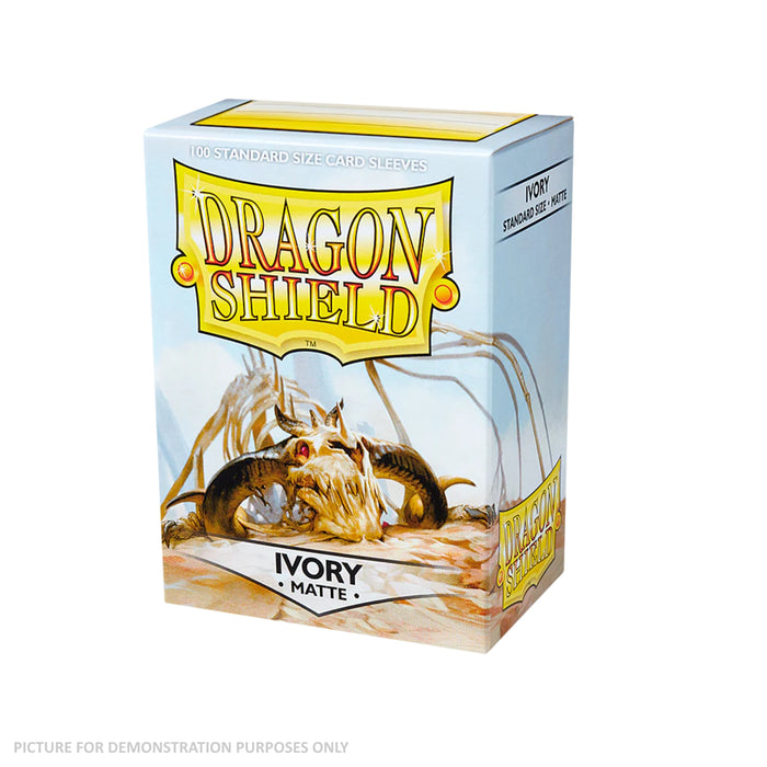 Dragon Shield 100 Standard Size Card Sleeves - Matte Ivory