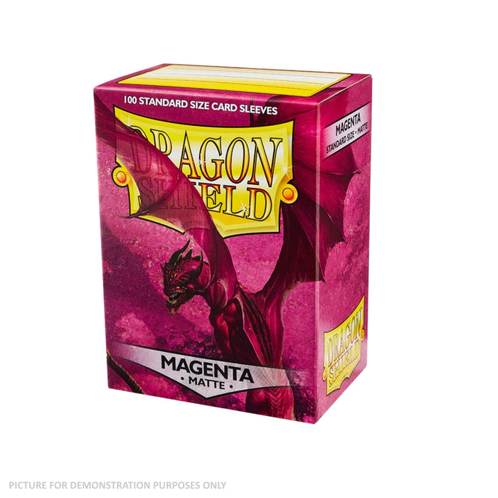 Dragon Shield 100 Standard Size Card Sleeves - Matte Magenta