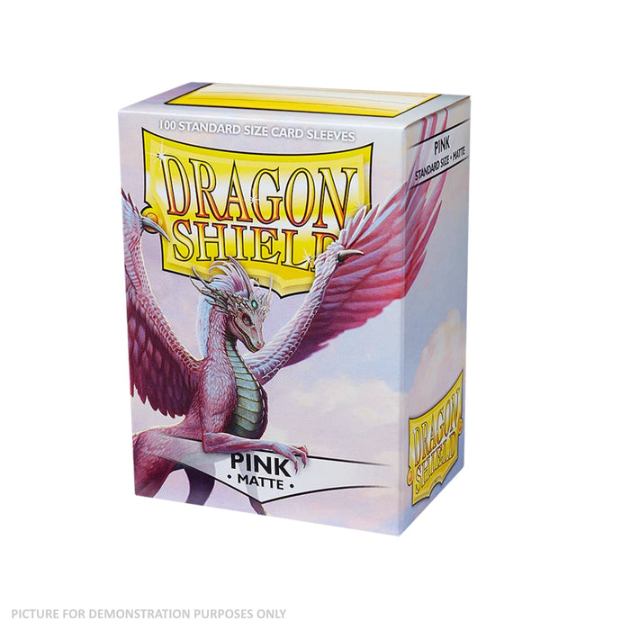 Dragon Shield 100 Standard Size Card Sleeves - Matte Pink