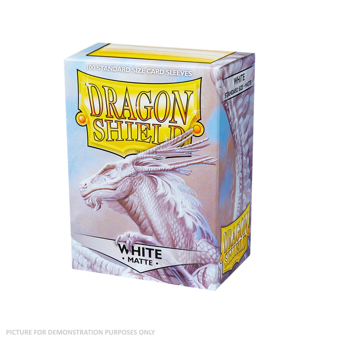 Dragon Shield 100 Standard Size Card Sleeves - Matte White