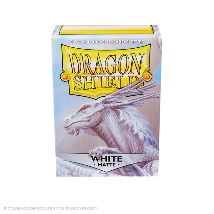 Dragon Shield 100 Standard Size Card Sleeves - Matte White