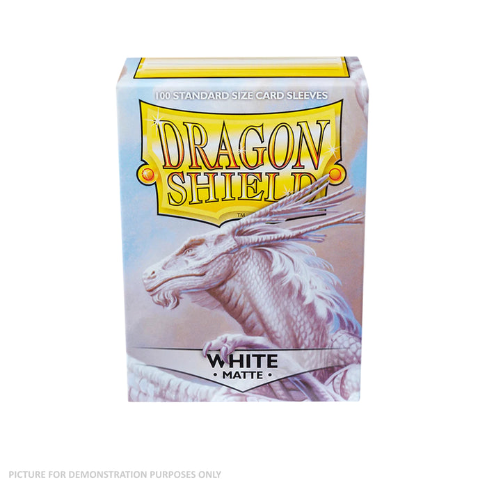 Dragon Shield 100 Standard Size Card Sleeves - Matte White