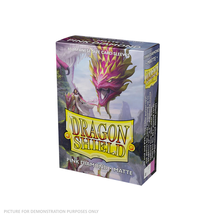 Dragon Shield 60 Japanese Size Card Sleeves - Matte Pink Diamond