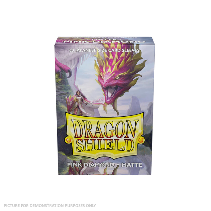 Dragon Shield 60 Japanese Size Card Sleeves - Matte Pink Diamond