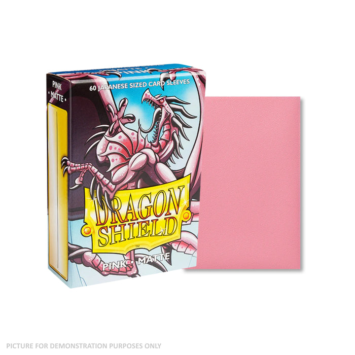 Dragon Shield 60 Japanese Size Card Sleeves - Matte Pink