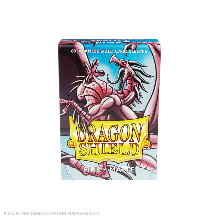 Dragon Shield 60 Japanese Size Card Sleeves - Matte Pink