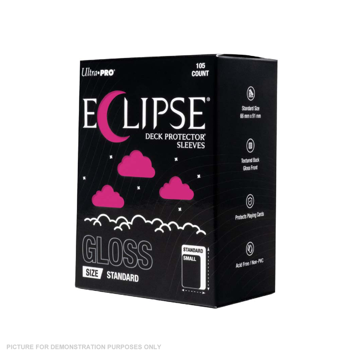 Ultra Pro - ECLIPSE Gloss Standard DECK PROTECTOR Sleeves: Hot Pink - 105ct