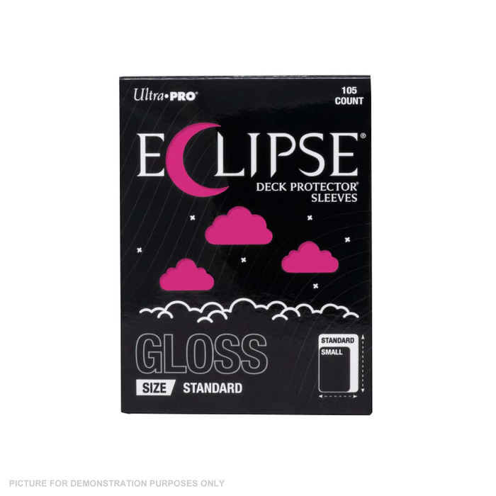 Ultra Pro - ECLIPSE Gloss Standard DECK PROTECTOR Sleeves: Hot Pink - 105ct