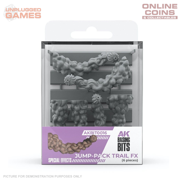 AK Interactive - Basing Bits - Jump-Pack Trail Fx - 6 Pieces