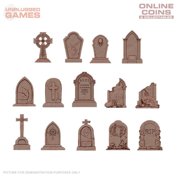 AK Interactive - Basing Bits - Tombstones - 14 Pieces