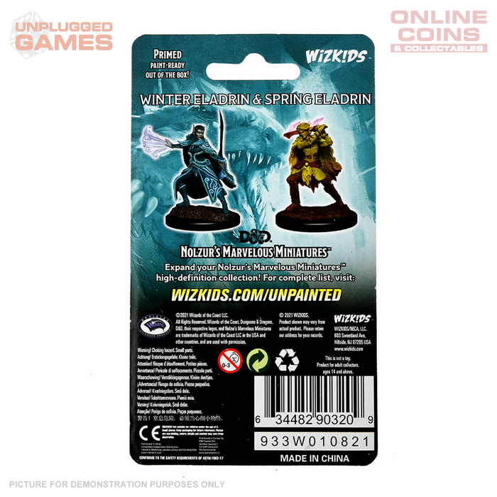 D&D Nolzurs Marvelous Unpainted Miniatures Winter Eladrin & Spring Eladrin