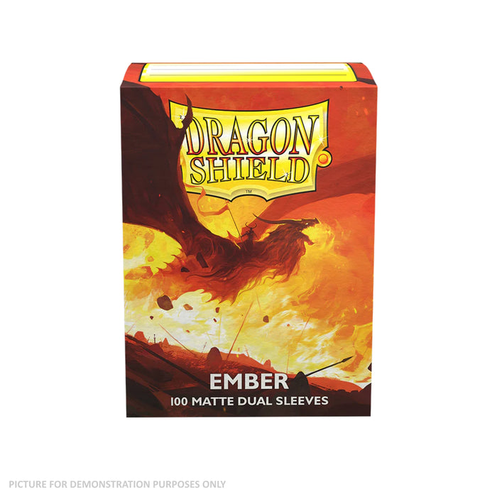Dragon Shield 100 Standard Size Card DUEL Sleeves - Matte Ember