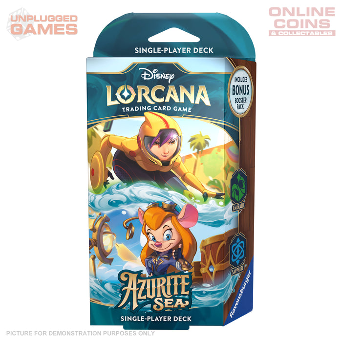 Lorcana - Series 6 - Azurite Sea - Starter Deck - Emerald / Sapphire - PREORDER