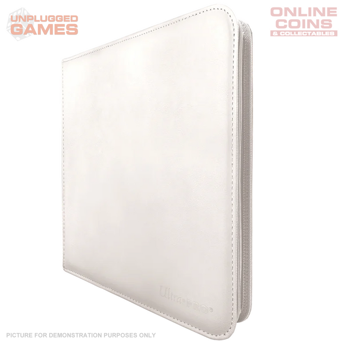 ULTRA PRO Binder - 12 pocket Zippered PRO Binder- White