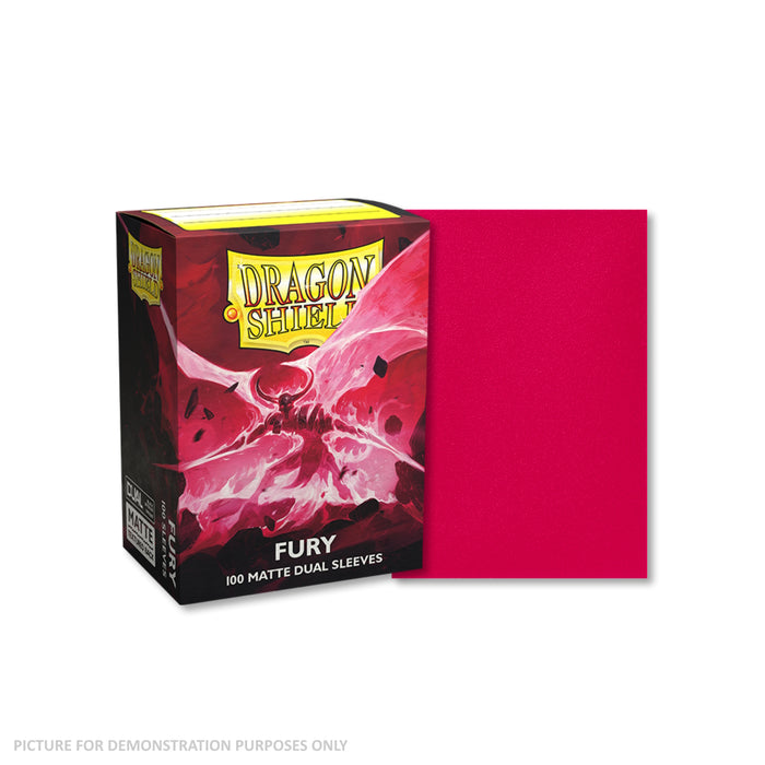 DRAGON SHIELD - DUAL MATTE Standard Card Sleeves FURY Pack of 100