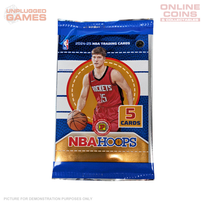 2024- 2025 NBA Hoops Basketball 5 Card Gravity Feed PACK