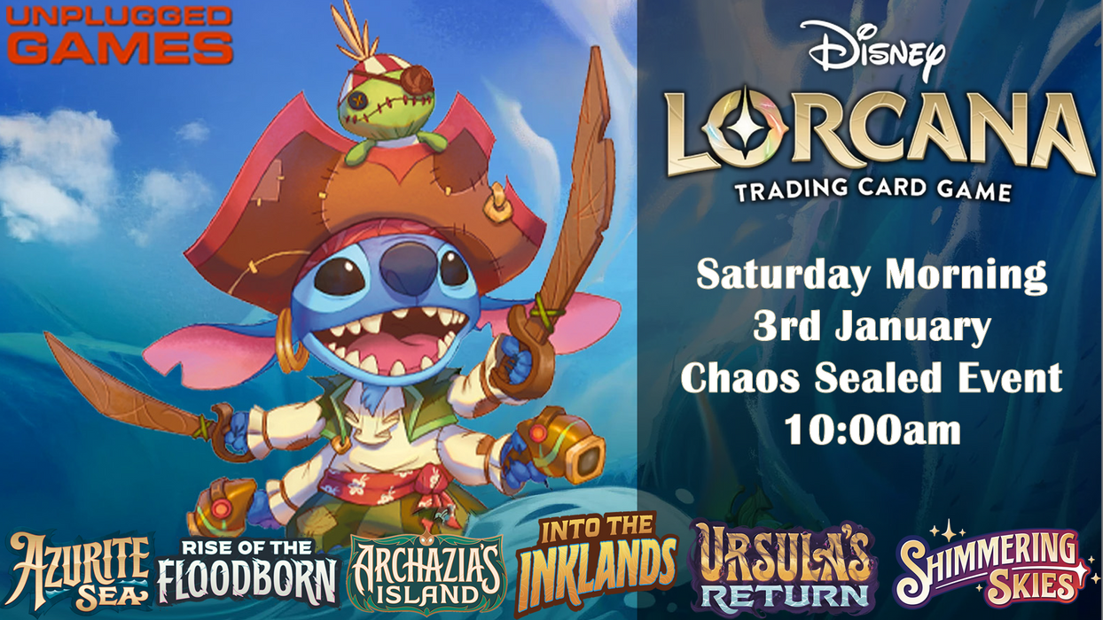 Disney Lorcana - Chaos SEALED Event - 3rd January - EVENT ENTRY
