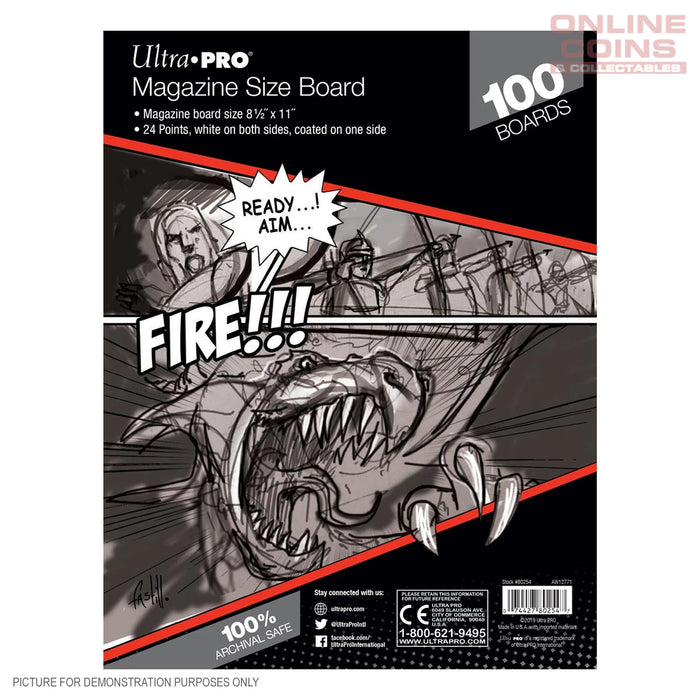 Ultra Pro MAGAZINE SIZE Comic Backing Boards - PACK OF 100