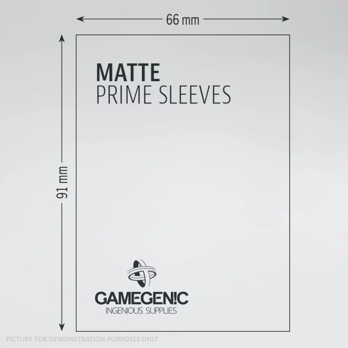 GameGenic MATTE Prime Sleeves 100 Pack - YELLOW