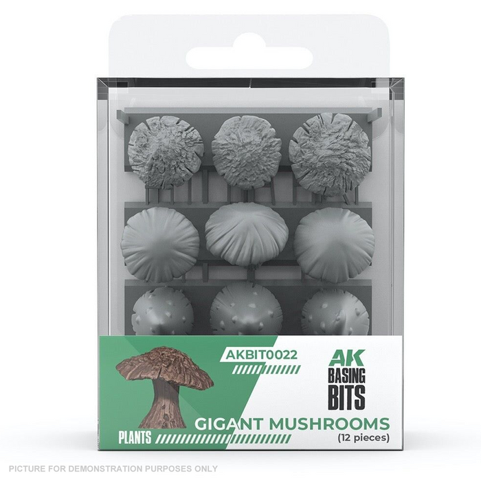 AK Interactive - Basing Bits - Gigant Mushrooms - 12 Pieces