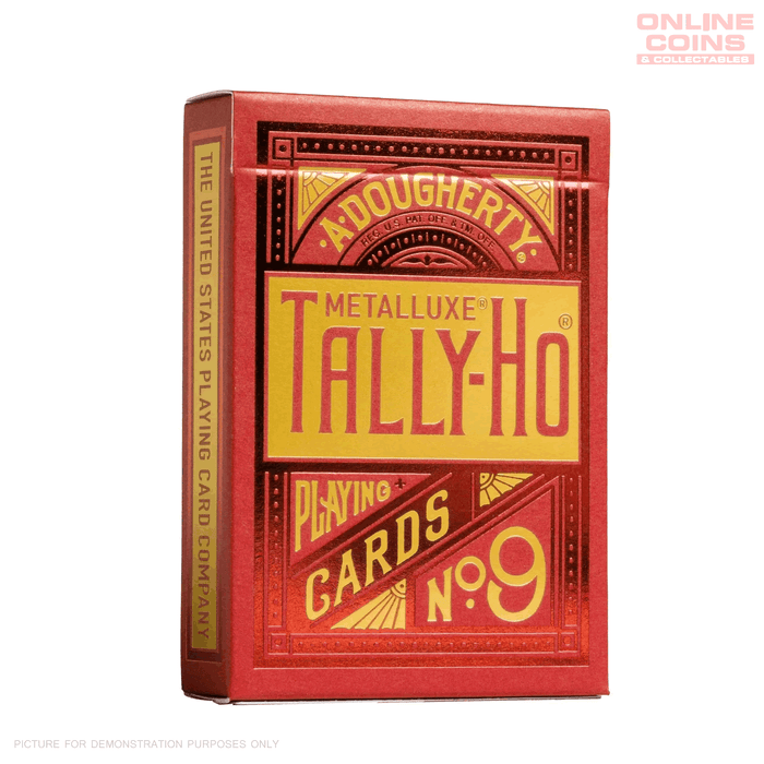 Bicycle Metalluxe Cards - TallyHo - RED